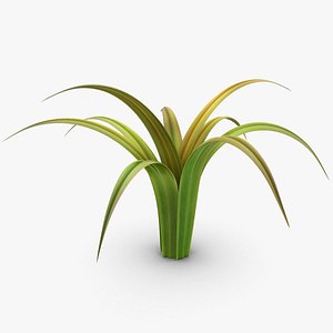 3d realistic grass leaves colorful