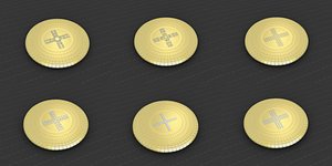 medallions vol 14 cross 3D model