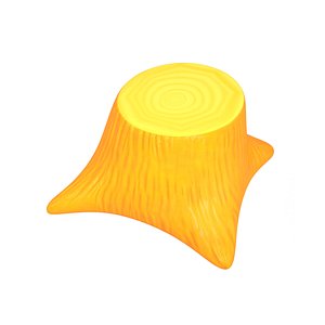 stump cartoon 3D model