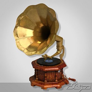 3ds gramophone grammophon record