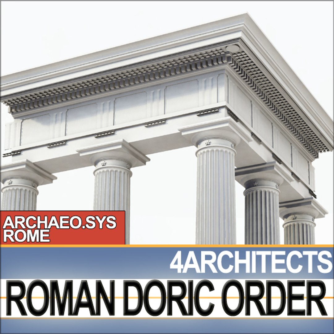 3ds Modules Entablature Columns Roman