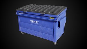 Dumpster Trash Container Industrial Prop 3D