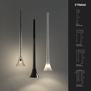 3d max vistosi pendant lights