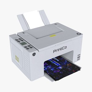 Office Printer - Game Ready 3D model