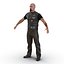 Biker Man Rigged 2 con piel modelo 3D