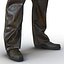 Biker Man Rigged 2 con piel modelo 3D