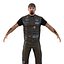 Biker Man Rigged 2 con piel modelo 3D