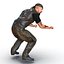 Biker Man Rigged 2 con piel modelo 3D