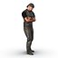 Biker Man Rigged 2 con piel modelo 3D