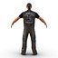 Biker Man Rigged 2 con piel modelo 3D