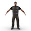 Biker Man Rigged 2 con piel modelo 3D
