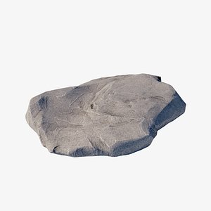 rock flat ground 3D