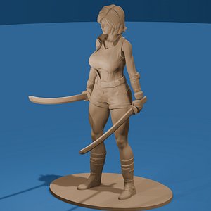 Chinese Modern Sword Fighter Woman