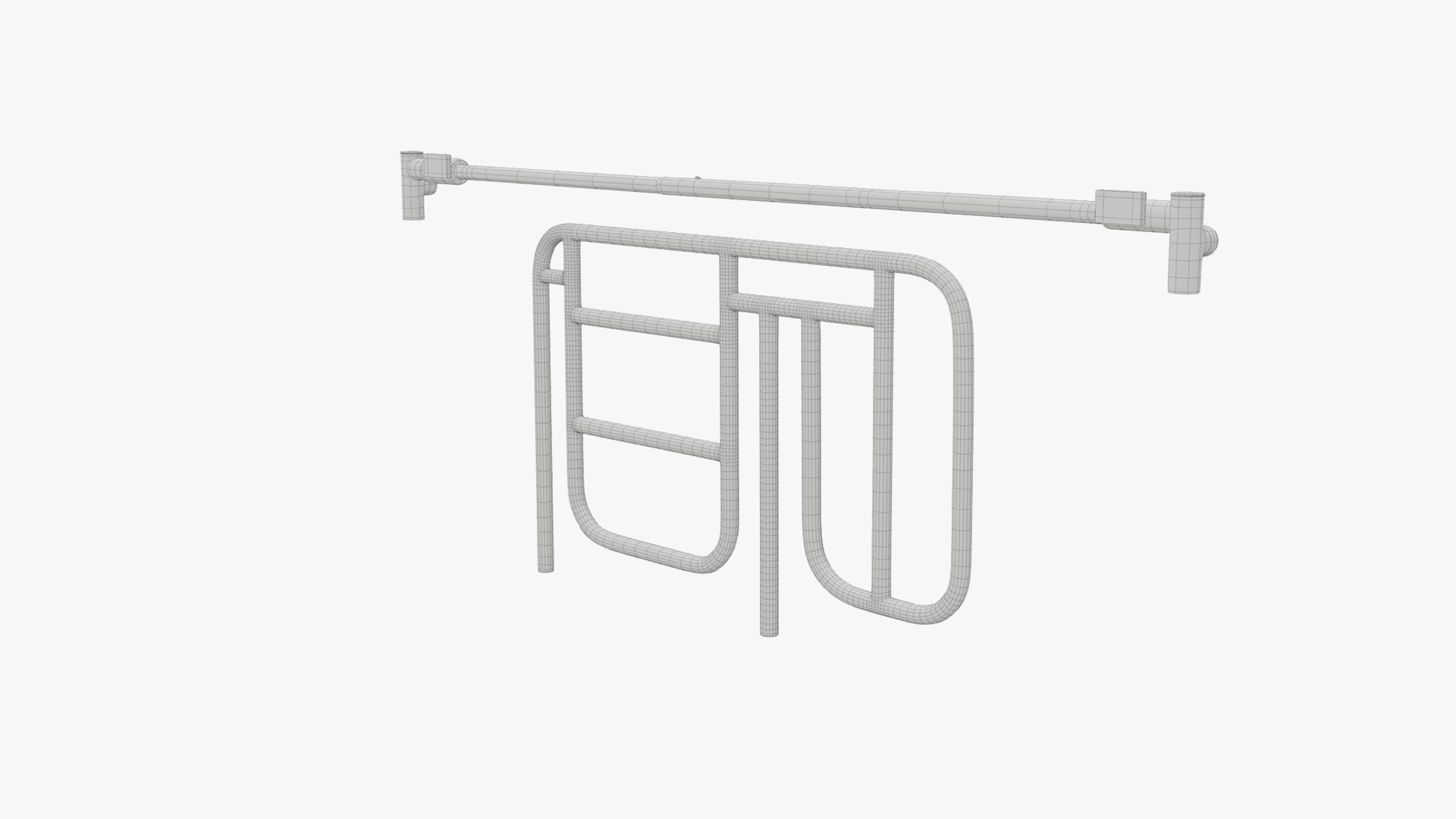 Half Rail For Medical Beds-01 3D Model - TurboSquid 1897602
