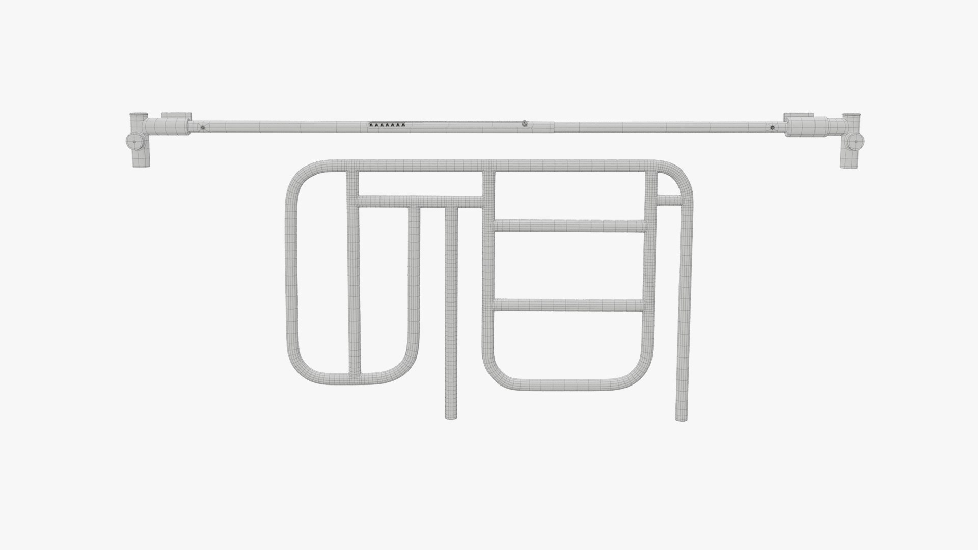 Half Rail For Medical Beds-01 3D Model - TurboSquid 1897602