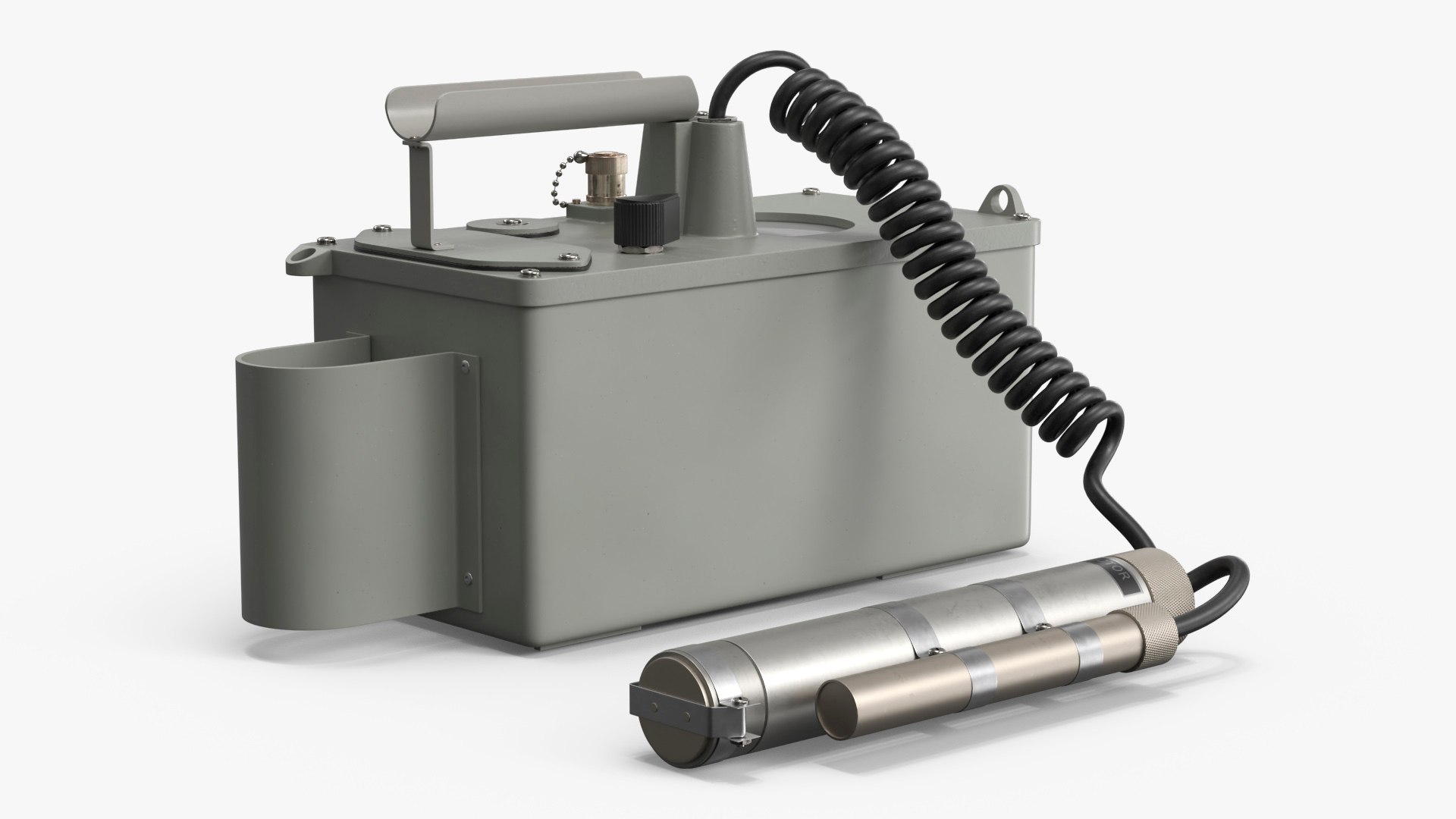 Military Radiac Set With External Probe 3D model preview