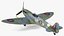 british wwii fighter aircraft 3d 3ds