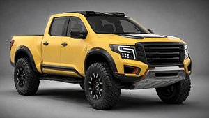 Nissan Titan  Low Poly 3D Model 3D model