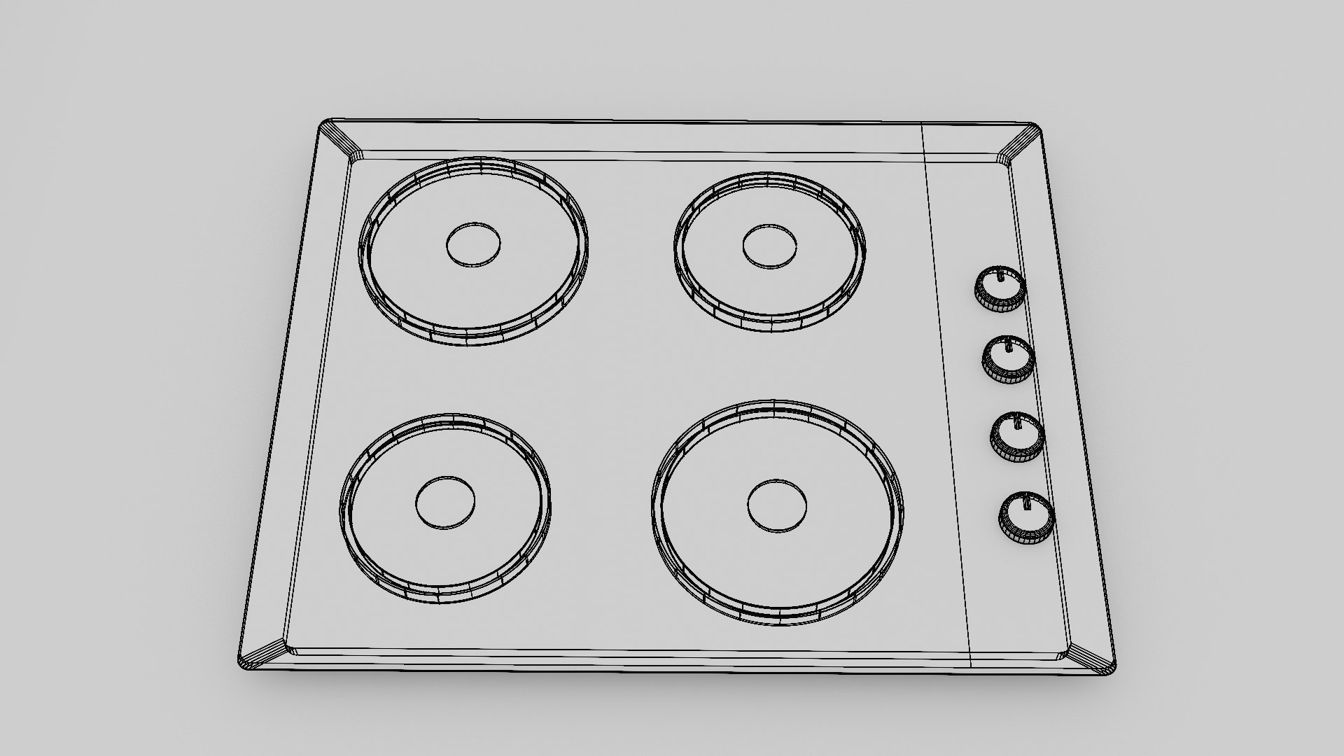 Cooktop Oven Model TurboSquid 1805134