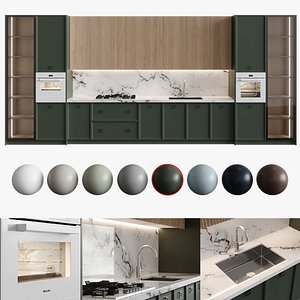 3D Neoclassical kitchen 03