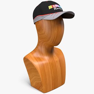 NASCAR Racing Vintage Cap 2000s on Wooden Mannequin