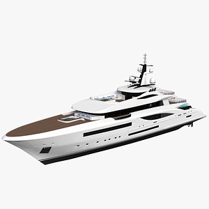 3D griffin fincantieri yachts 66 model