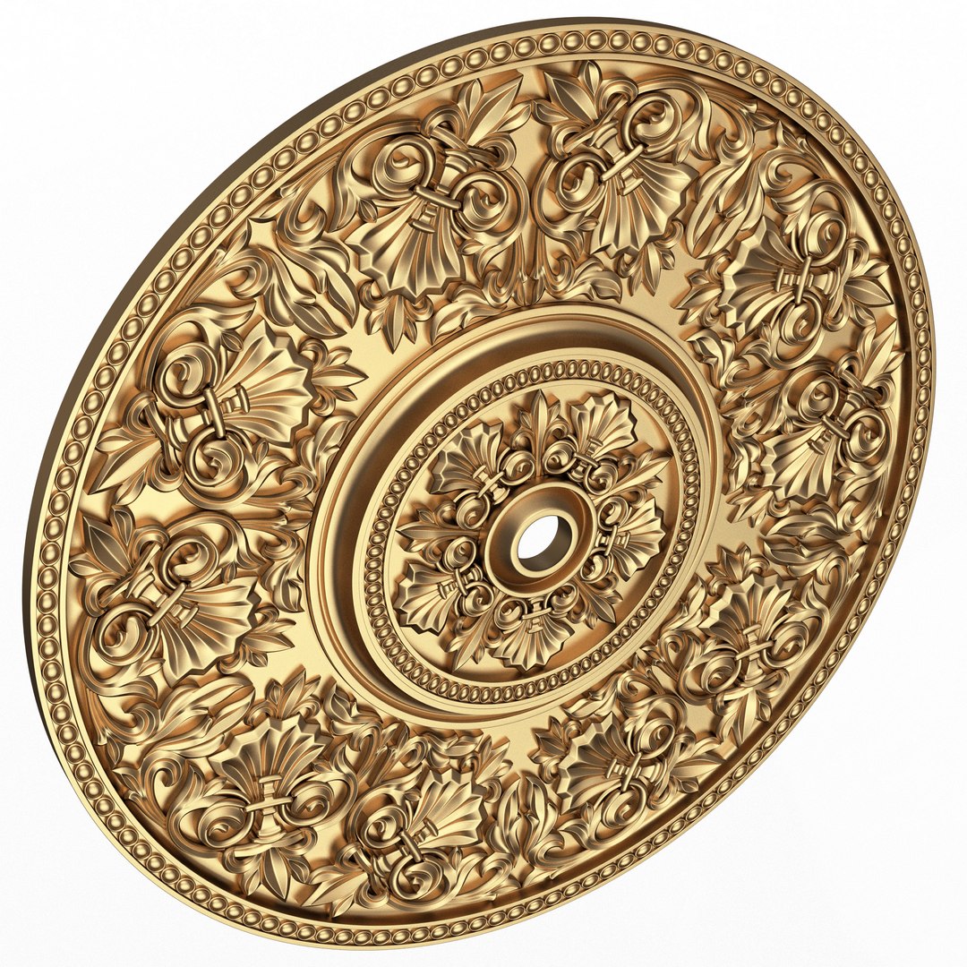 Ceiling Rosette 07 3D - TurboSquid 2172493