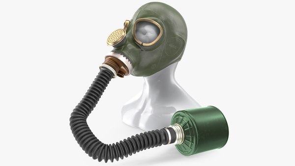 Masque à gaz vert