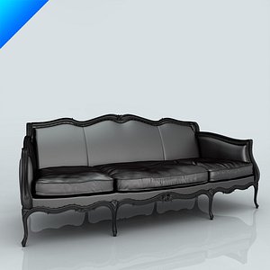 3ds max black lucrezia sofa seat