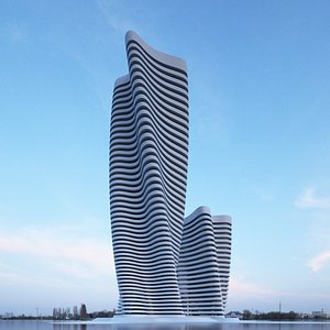 3D building office skyscraper