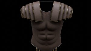 3D Leather roman chest 3D model