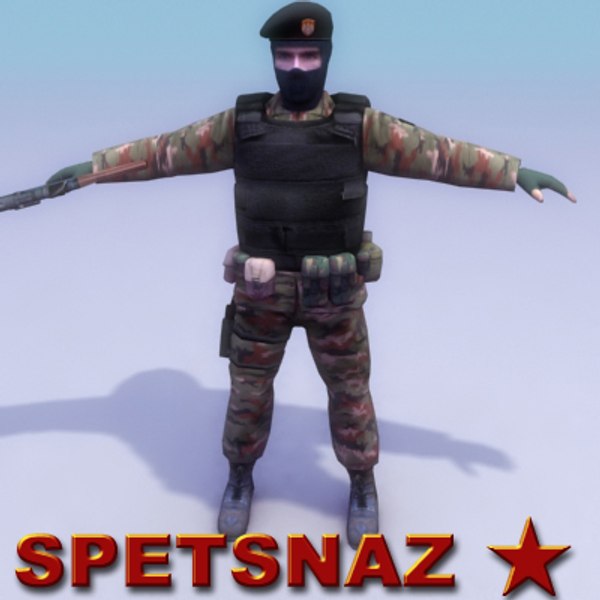 Modelo 3d Soldado Spetsnaz - TurboSquid 335804