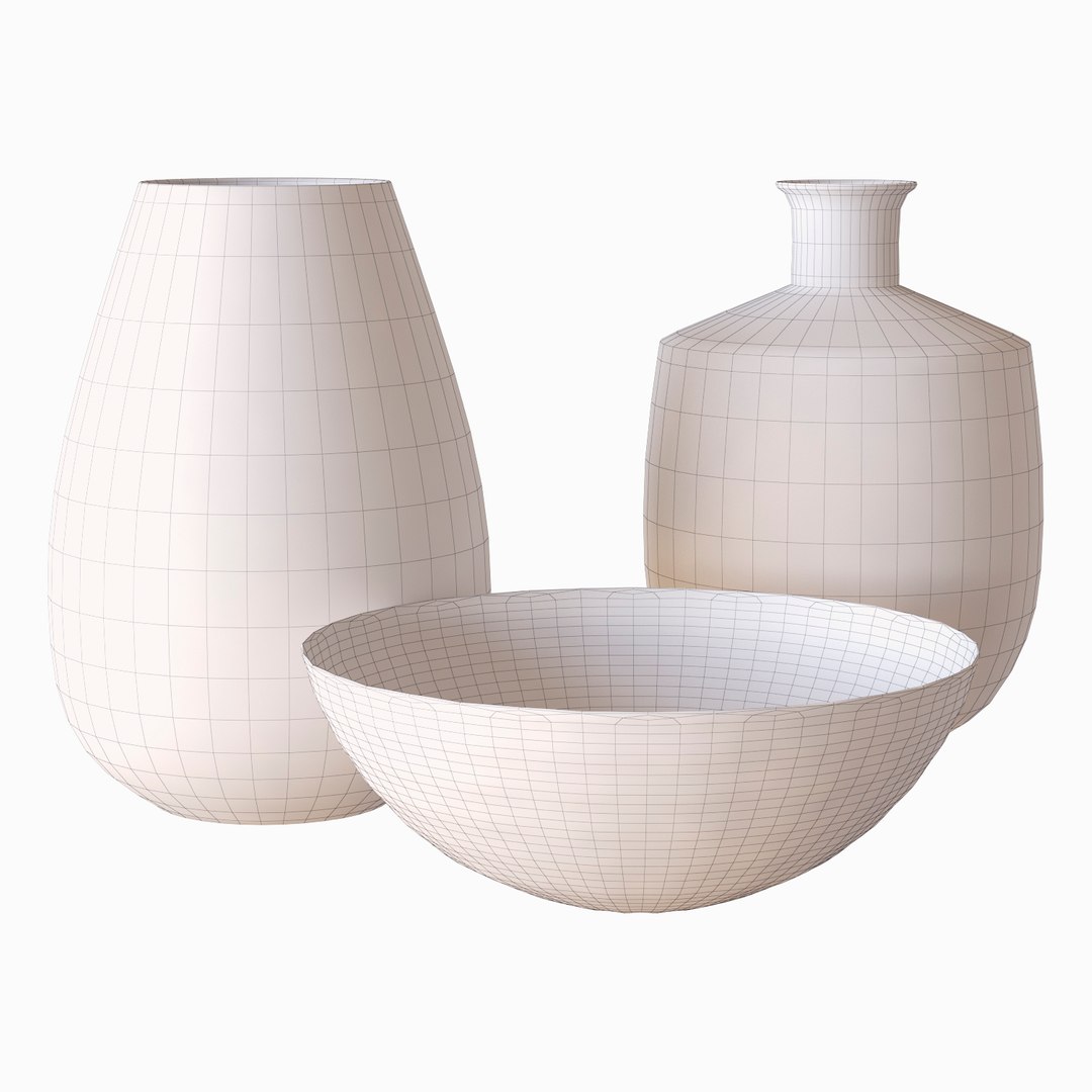 Metal decorative vases 3D model - TurboSquid 1435289