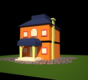 3D cartoon house model