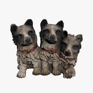 dog statue model
