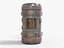 Tritium Container Hydrogen-3 Low-poly