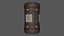 Tritium Container Hydrogen-3 Low-poly