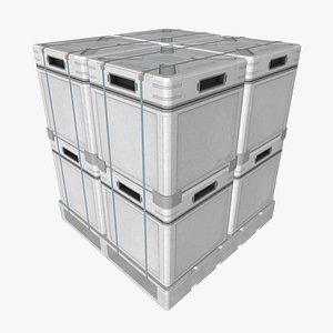 Pallet With Metal Cases