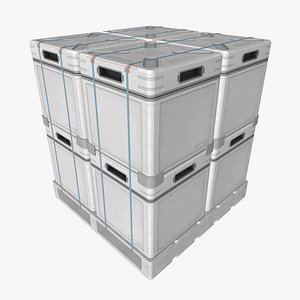 Pallet With Metal Cases