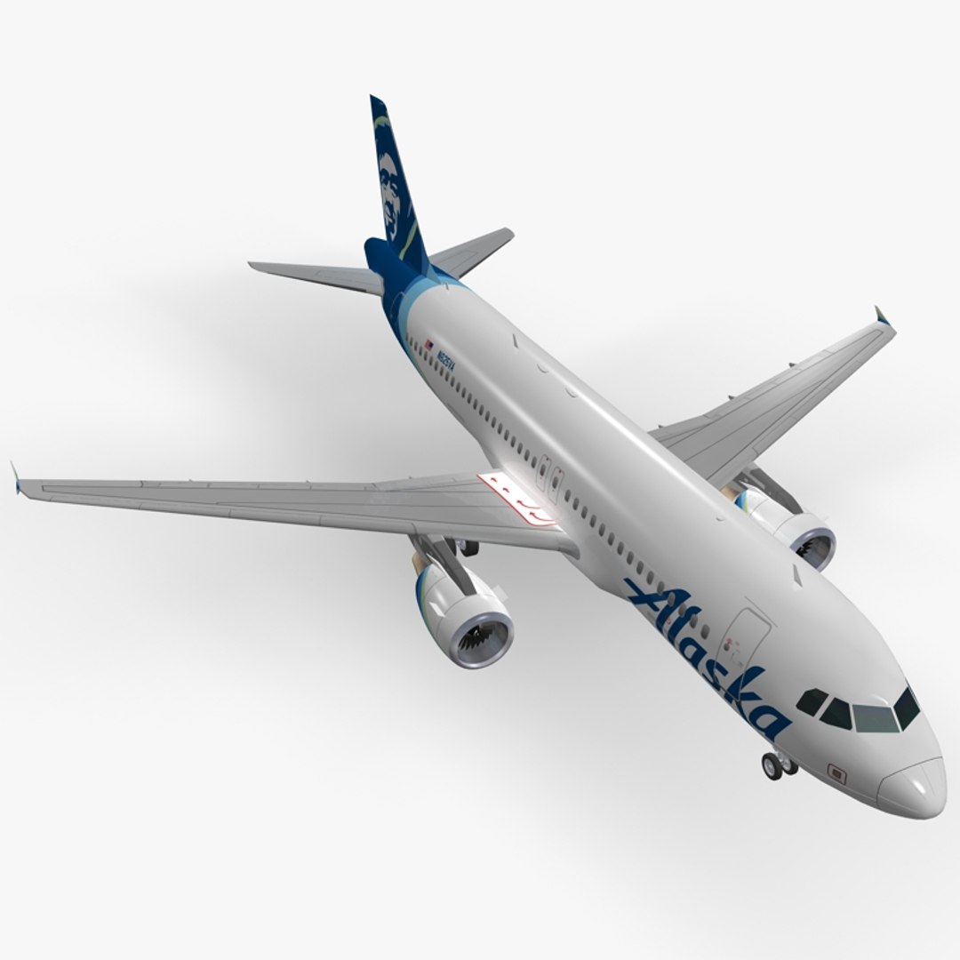 3D Airbus Alaska Airlines - TurboSquid 1352702