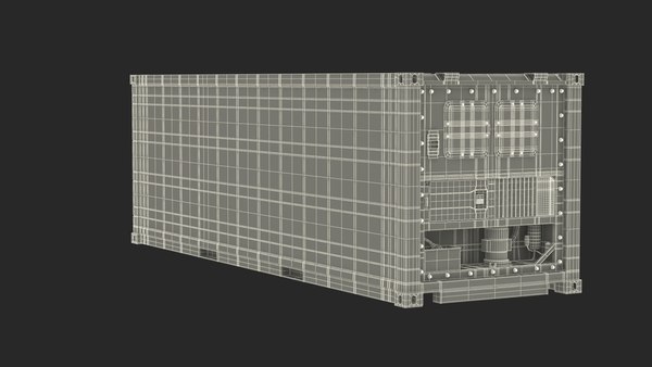 modelo 3d Contenedor marítimo refrigerado - TurboSquid 2178962
