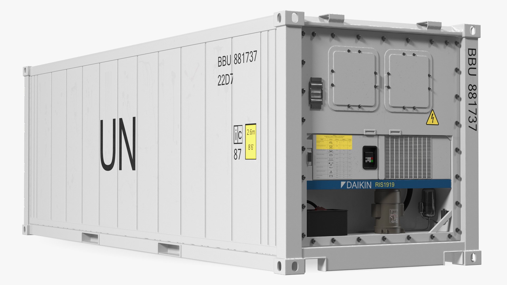 Refrigerated Sea Container 3D model preview