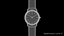 Luxury Watch Silver Black