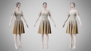 3D Dress 09 Grullo
