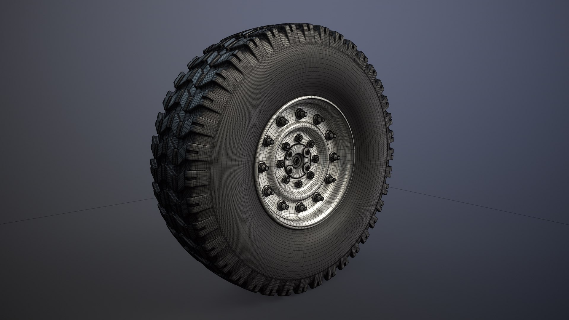 3D HMMWV M998 Wheel High-Poly Model - TurboSquid 2138165