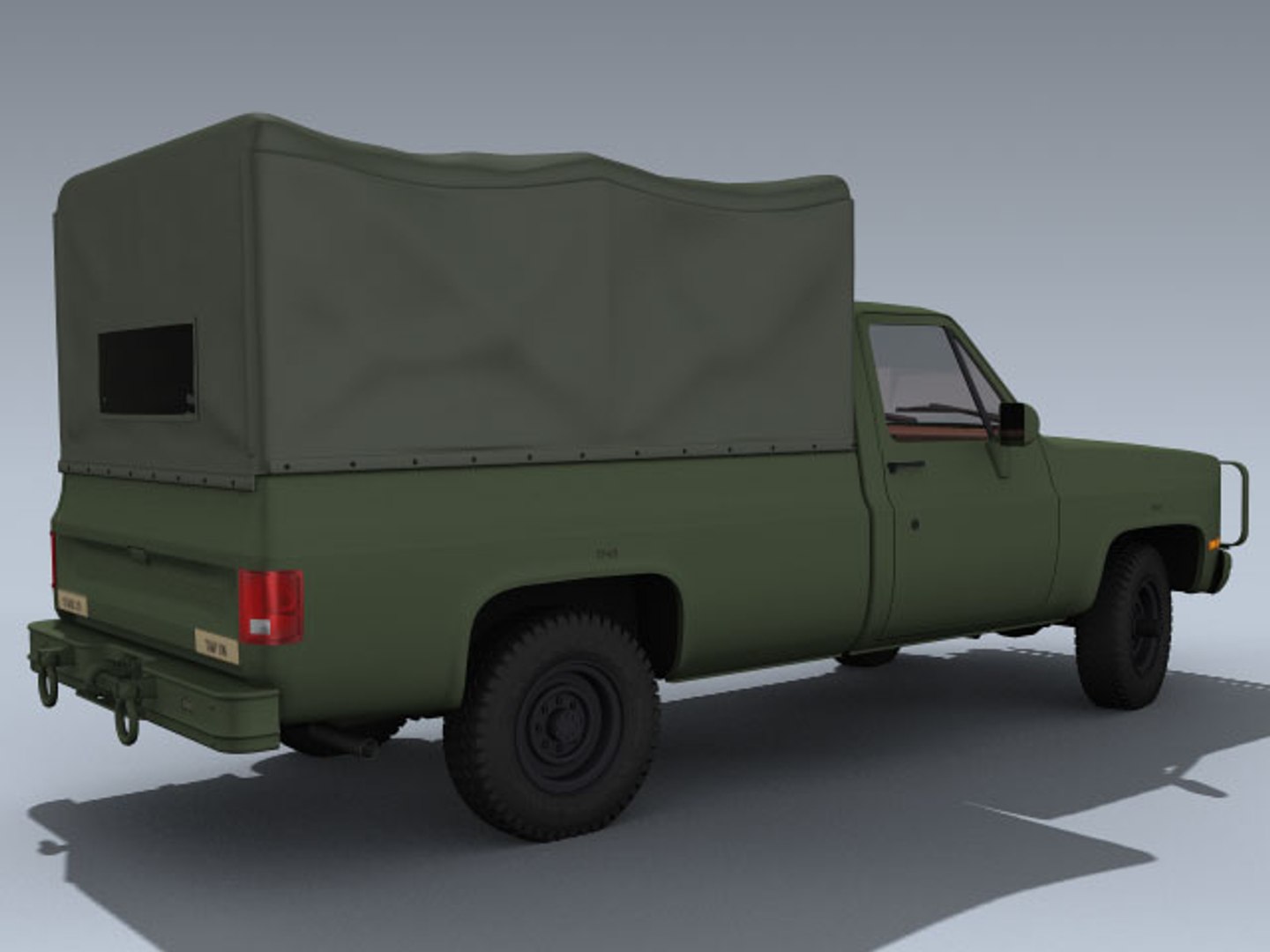 Army M1008 3d Model