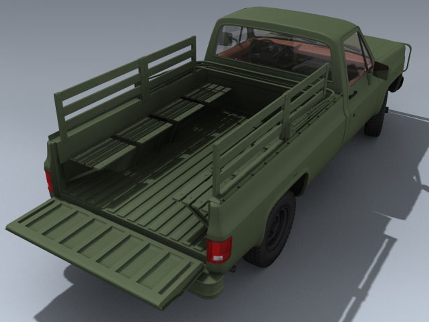Army M1008 3d Model