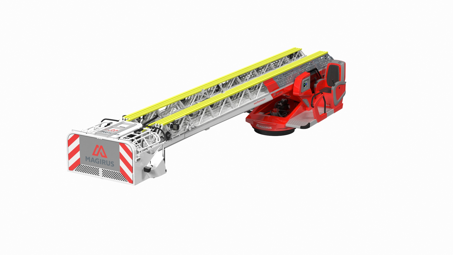 M32l turntable ladder rigged 3D model - TurboSquid 1708313