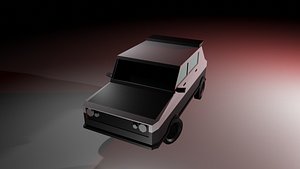 Volkswagen golf gti MK1 -low poly 3D