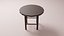 Fantasy Low Poly Hobbit Round Wooden Table